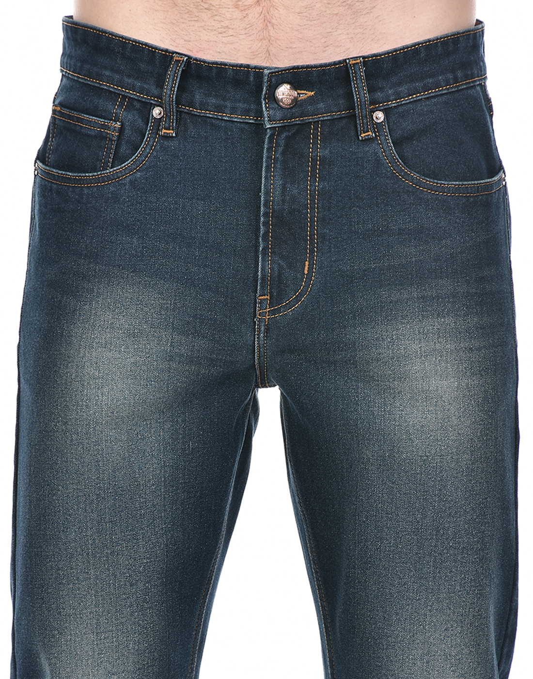 Numero Uno Men Solid Dark Blue Jeans
